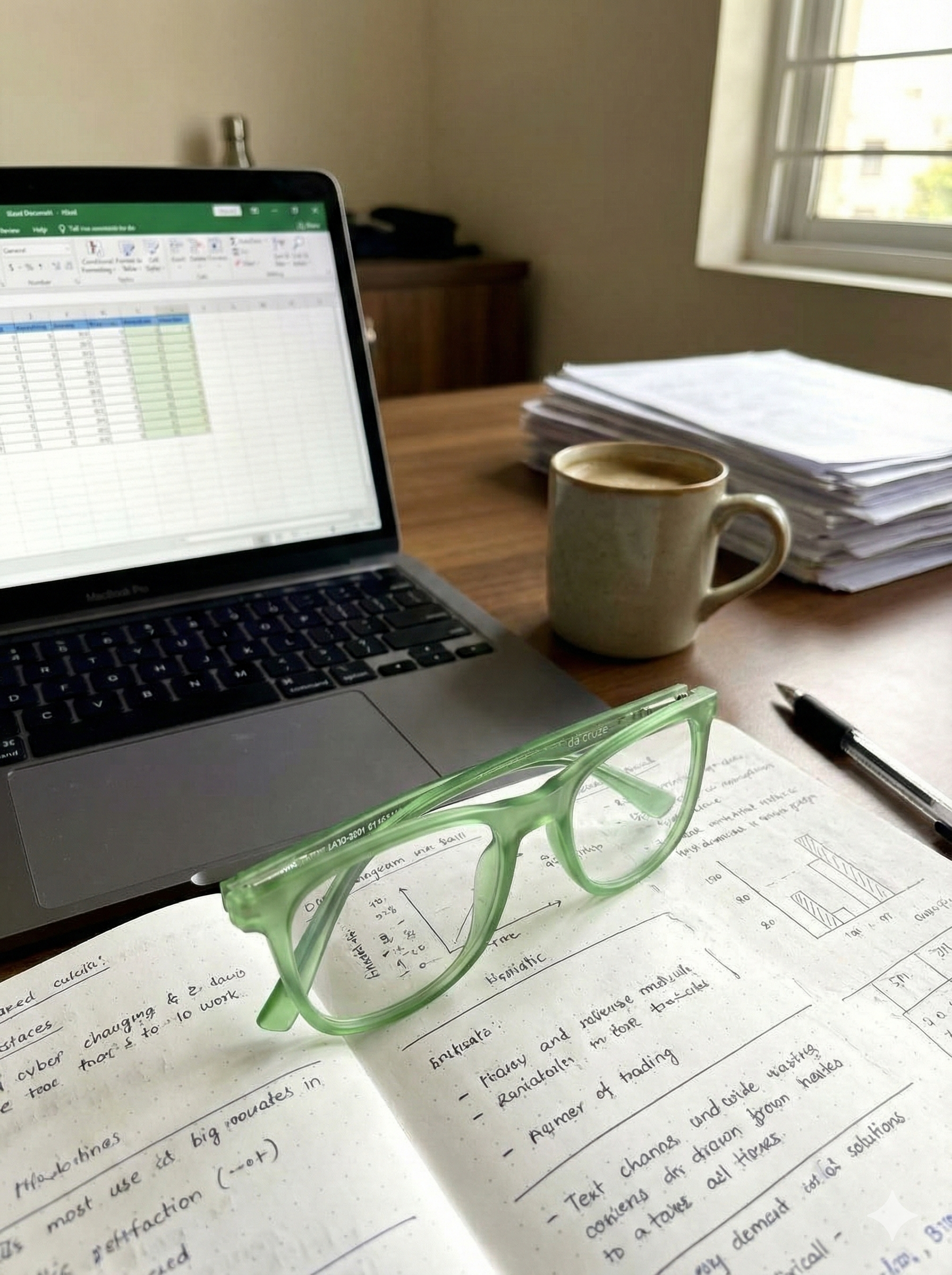 Frame on Laptop Desk